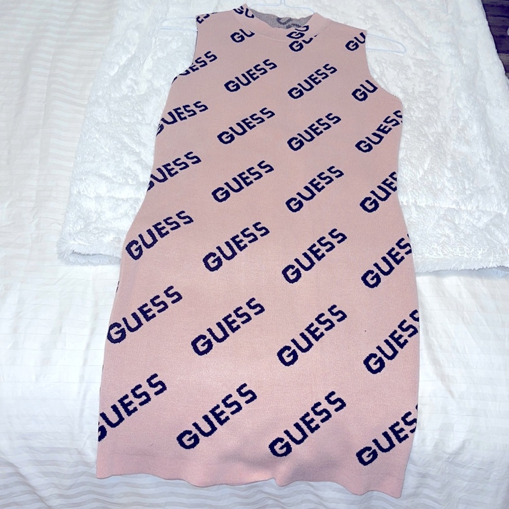 Guess logo authentic stretchy material dress